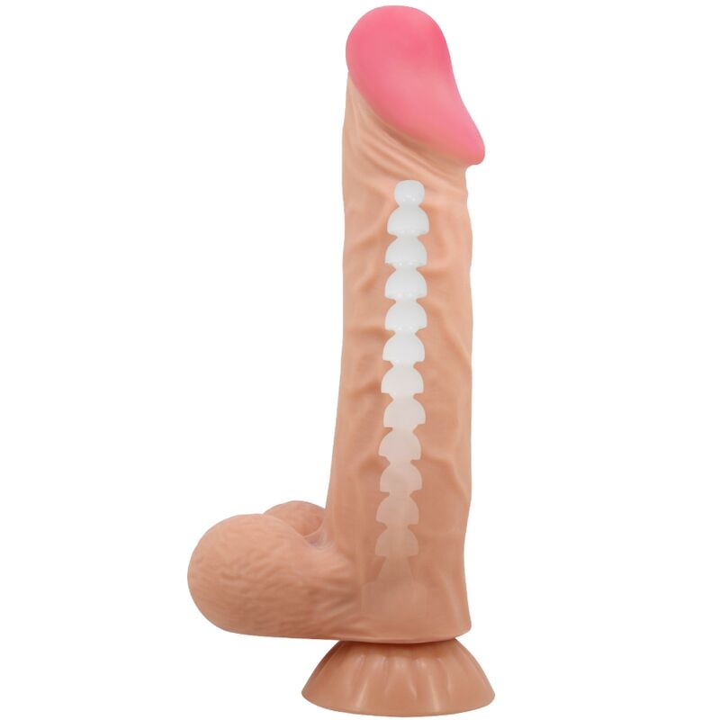 PRETTY LOVE - SLIDING SKIN SERIES REALISTISCHER DILDO MIT SLIDING SKIN SAUGNAPF 24 CM – realistischer Dildo Bild 9