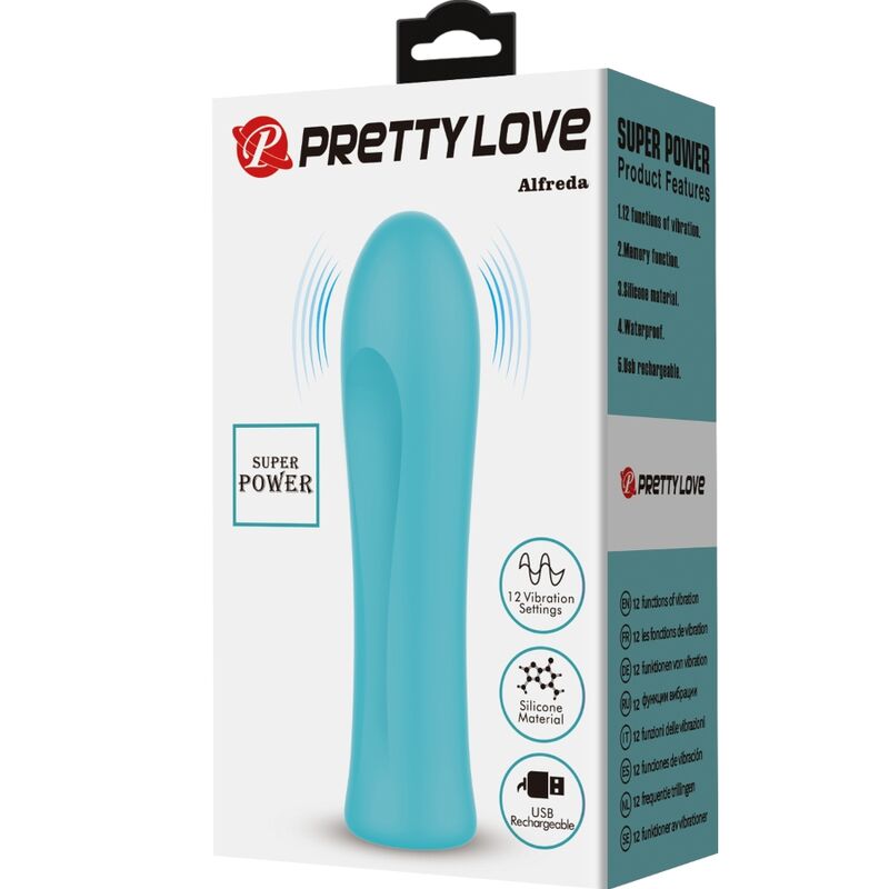 PRETTY LOVE - ALFREDA SUPER POWER VIBRATOR WASSERGRÜN – Vibrator Bild 16