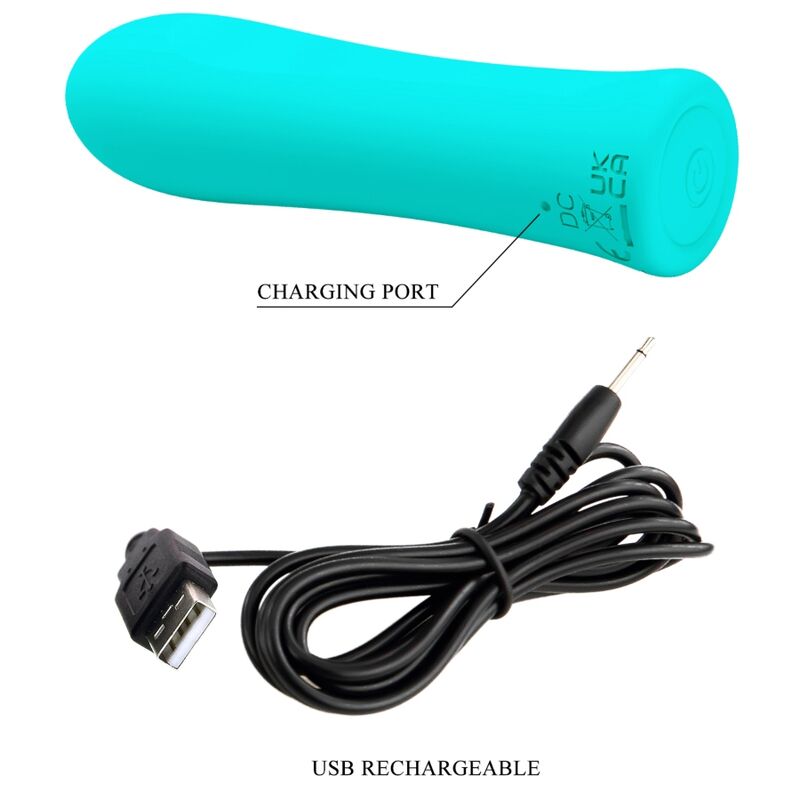 PRETTY LOVE - ALFREDA SUPER POWER VIBRATOR WASSERGRÜN – Vibrator Bild 13