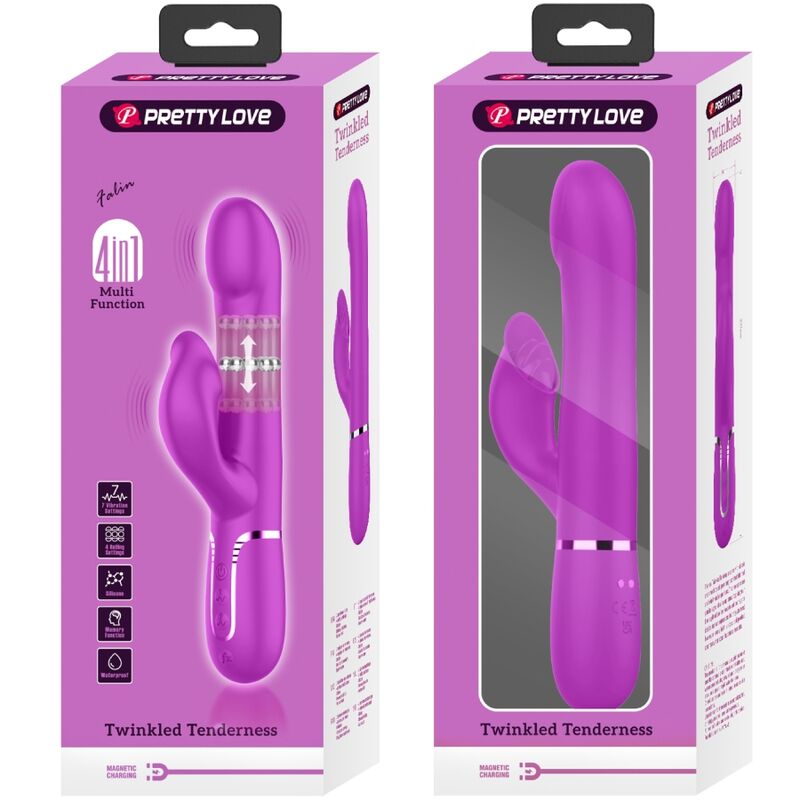 PRETTY LOVE - RABBIT VIBRATOR PERLEN VIOLET – Rabbit Vibrator Bild 20