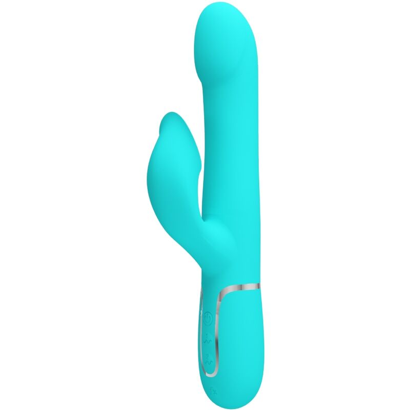 PRETTY LOVE - RABBIT VIBRATOR PEARLS AQUA GREEN – Rabbit Vibrator Bild 1