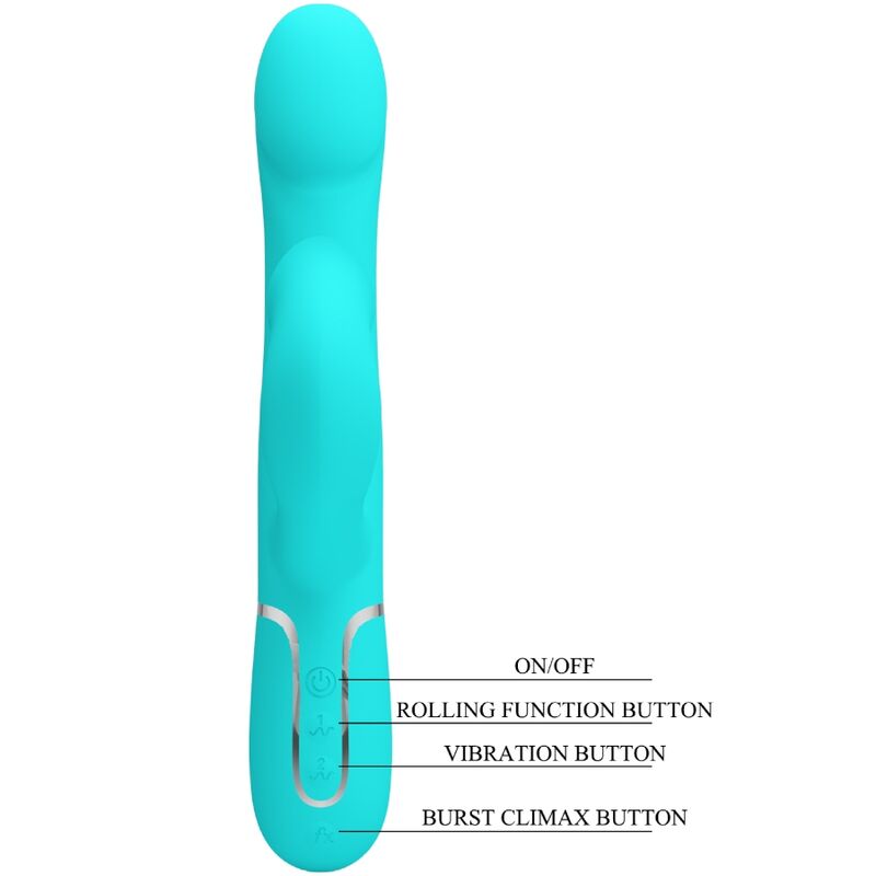 PRETTY LOVE - RABBIT VIBRATOR PEARLS AQUA GREEN – Rabbit Vibrator Bild 11