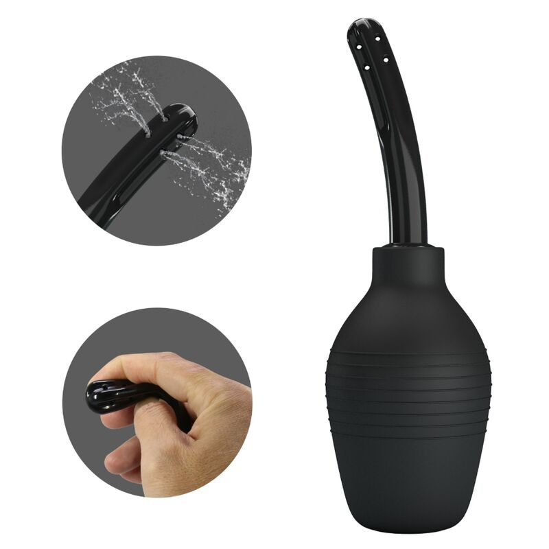 MR PLAY Anal-Dusche BLKC Super Power Schwarz – Sauber & Sicher für Analspiele – Anal-Toy Bild 12