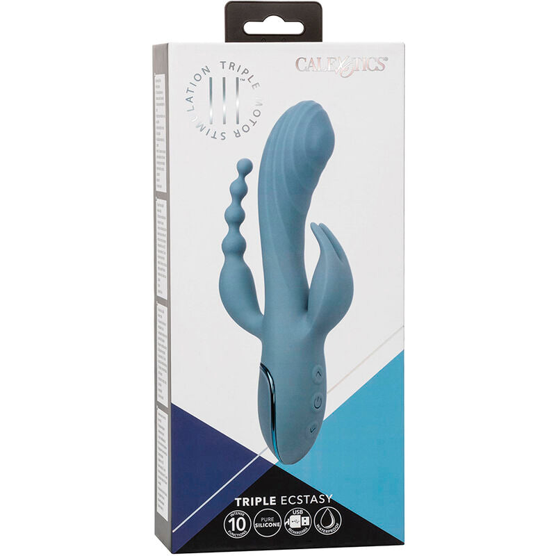 CALEXOTICS - VIBRATOR TRIPLE ECSTASY GRAU – Vibrator Bild 20
