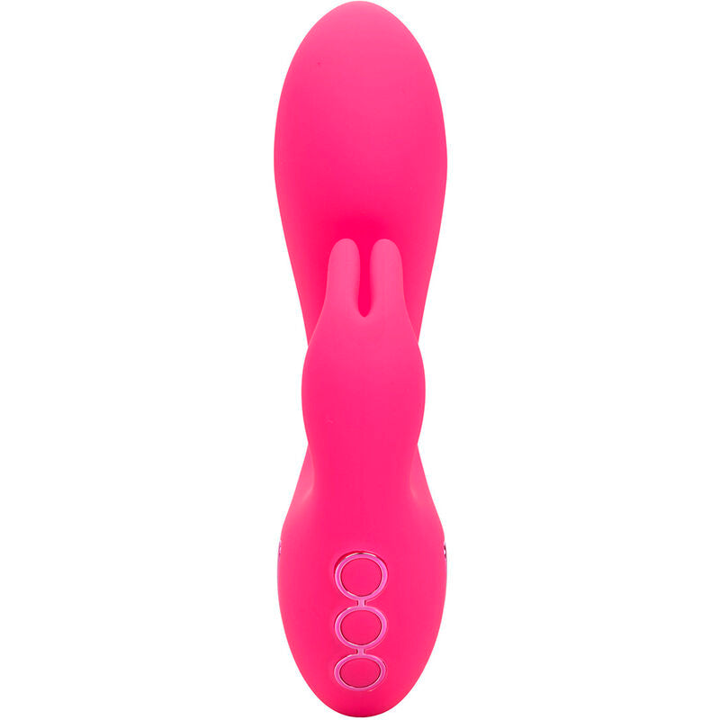 CalExotics So. Cal Sunshine Rabbit Vibrator Fuchsia – 10 Vibrationsfunktionen, Doppelmotor, USB wiederaufladbar – Rabbit Vibrator Bild 9