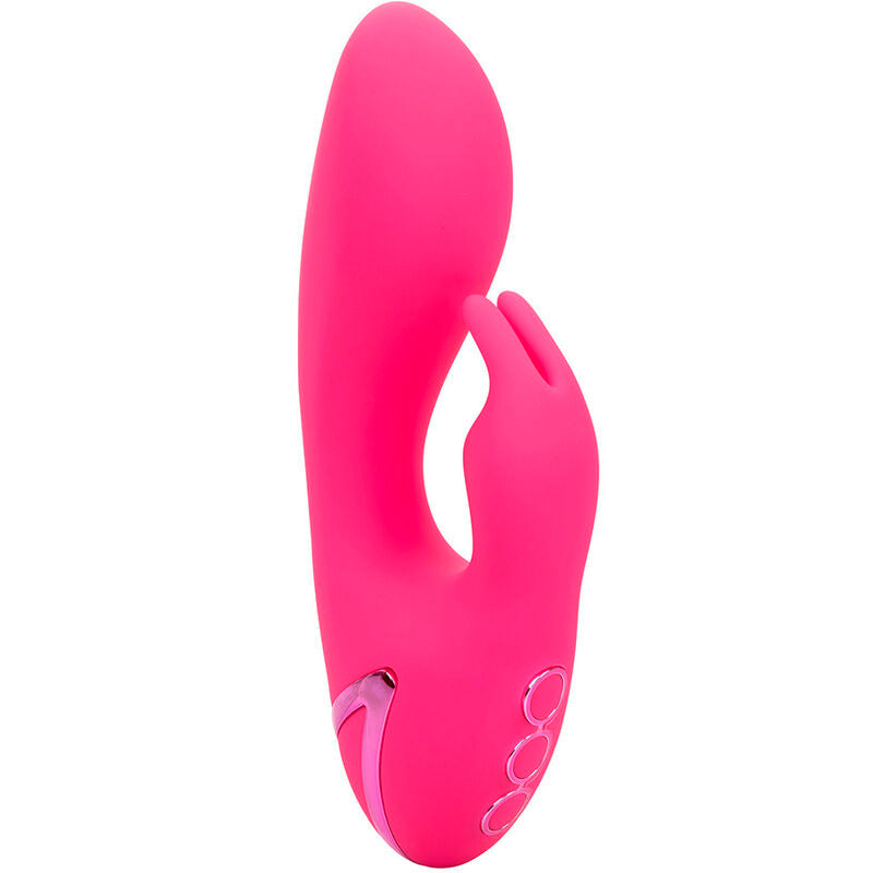 CalExotics So. Cal Sunshine Rabbit Vibrator Fuchsia – 10 Vibrationsfunktionen, Doppelmotor, USB wiederaufladbar – Rabbit Vibrator Bild 6