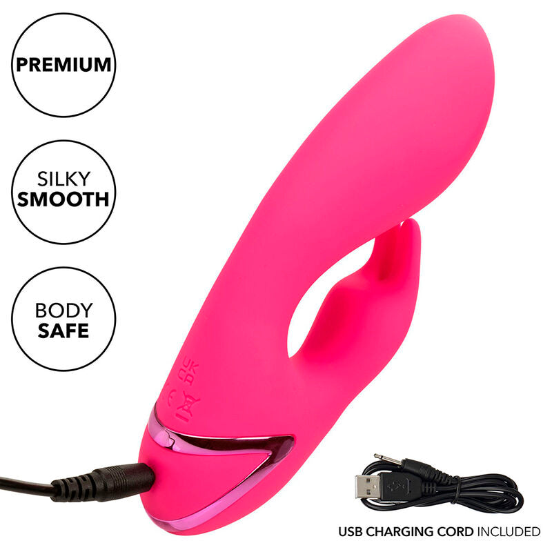 CalExotics So. Cal Sunshine Rabbit Vibrator Fuchsia – 10 Vibrationsfunktionen, Doppelmotor, USB wiederaufladbar – Rabbit Vibrator Bild 18