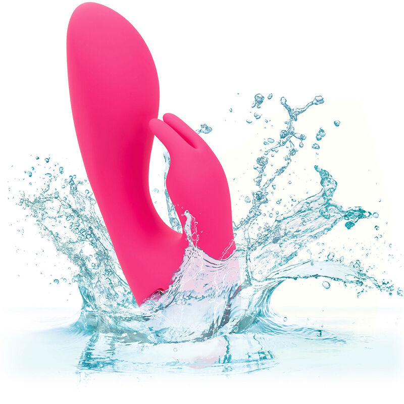 CalExotics So. Cal Sunshine Rabbit Vibrator Fuchsia – 10 Vibrationsfunktionen, Doppelmotor, USB wiederaufladbar – Rabbit Vibrator Bild 14