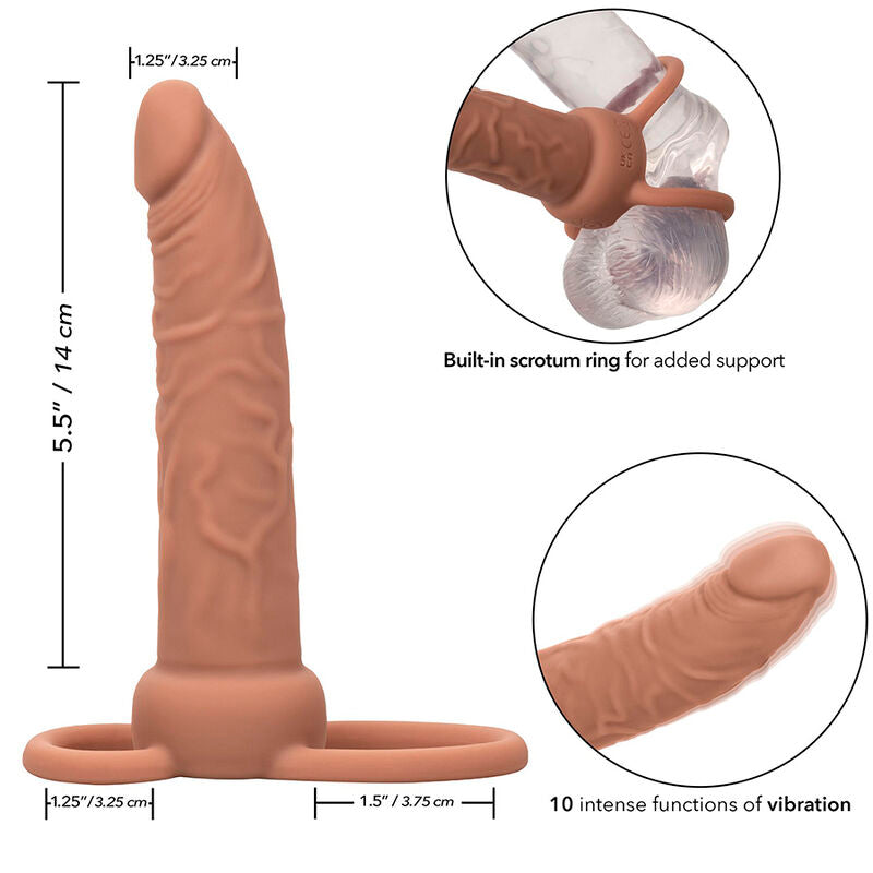 CALEXOTICS - PERFORMANCE MAXX WIEDERAUFLADBARER DUAL-PENETRATOR, BRAUN – Erotik-Zubehör Bild 26