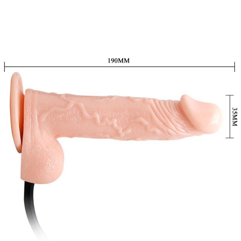 DANCE - REALISTISCHER AUFBLASBARER DILDO MIT SAUGNÄPFEN 15 CM bei Secret Pulse im Erotikshop