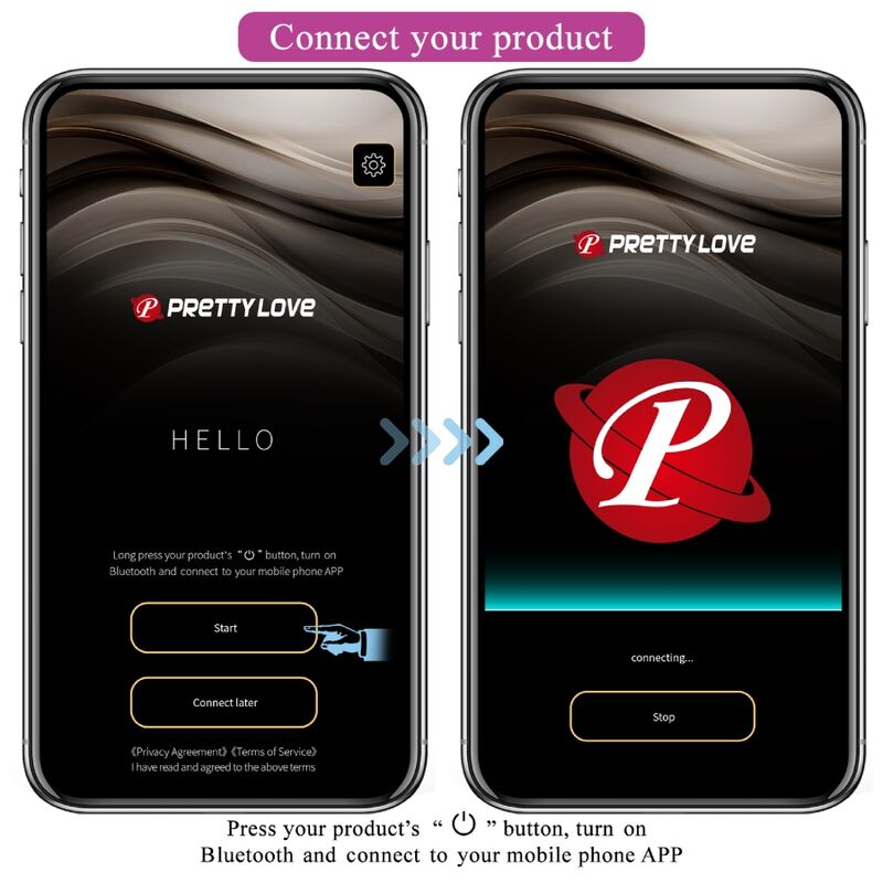 PRETTY LOVE - NYMPH VIBRIERENDES EI APP-GESTEUERT LILA – Vibrator Bild 24