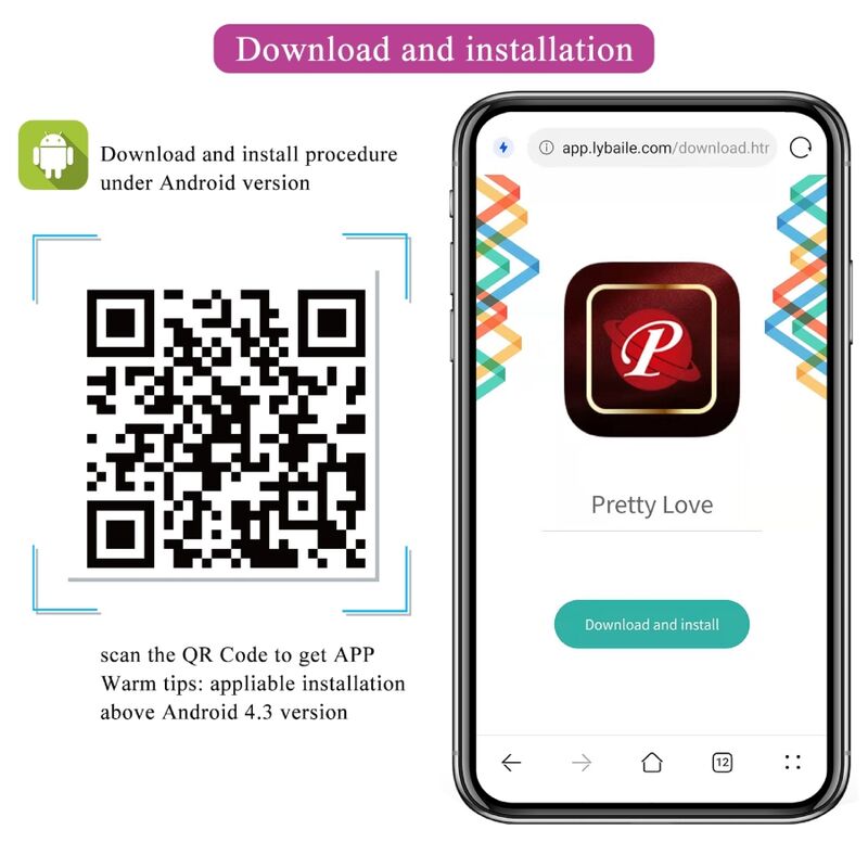 PRETTY LOVE - NYMPH VIBRIERENDES EI APP-GESTEUERT LILA – Vibrator Bild 20