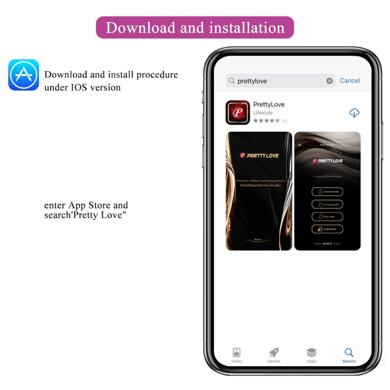 PRETTY LOVE - NYMPH VIBRIERENDES EI APP-GESTEUERT LILA – Vibrator Bild 22