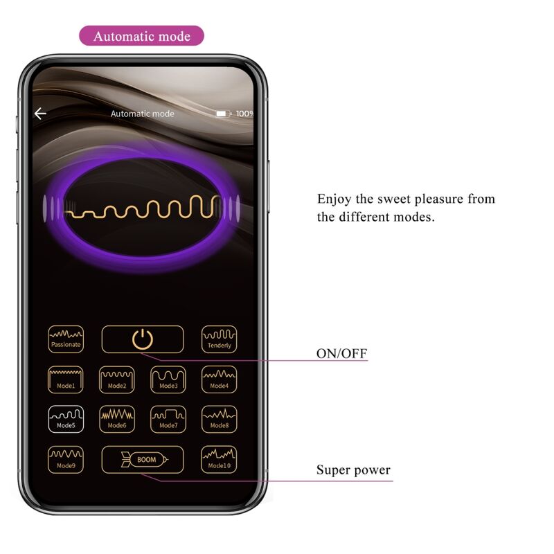 PRETTY LOVE - FISHERMAN APP-GESTEUERTES VIBRIERENDES EI LILA – Vibrator Bild 23