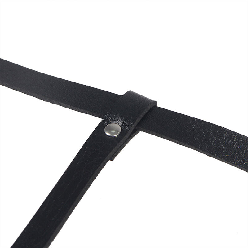 SUBBLIME - KÖRPERHARNESS AUS LEDER, SCHWARZ, EINE GRÖSSE – BDSM-Zubehör Bild 7