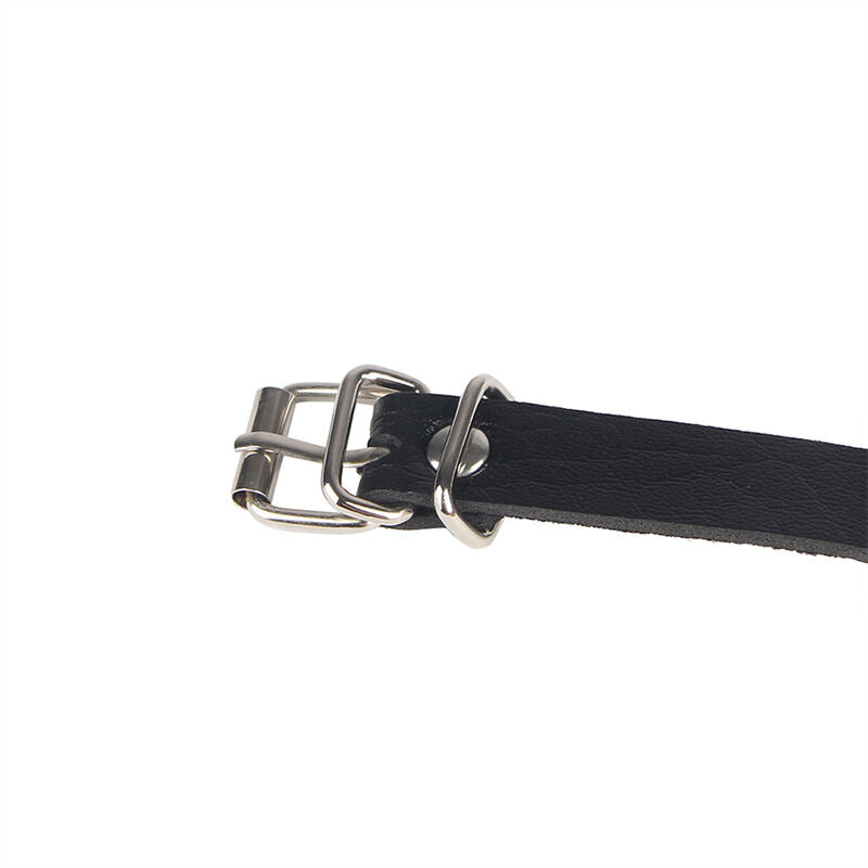 SUBBLIME - LEDERRINGKETTENGÜRTEL SCHWARZ EINHEITSGRÖSSE – Erotik-Schmuck Bild 8