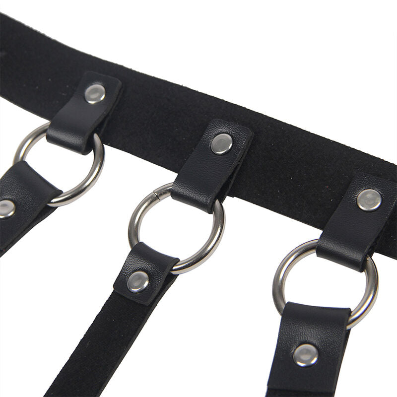 SUBBLIME - BRUSTHARNESS MIT GROSSEN RINGKETTEN EINE GRÖSSE – BDSM-Zubehör Bild 5