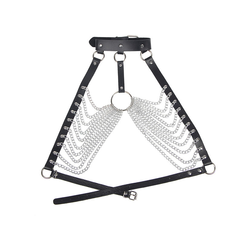 SUBBLIME - BRUSTHARNESS MIT GROSSEN RINGKETTEN EINE GRÖSSE – BDSM-Zubehör Bild 4