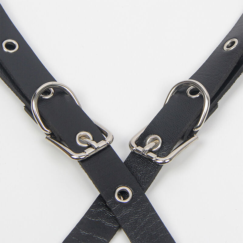 SUBBLIME - HARNESS MIT RIEMEN UND KETTE ??DETAILS EINE GRÖSSE – BDSM-Zubehör Bild 4