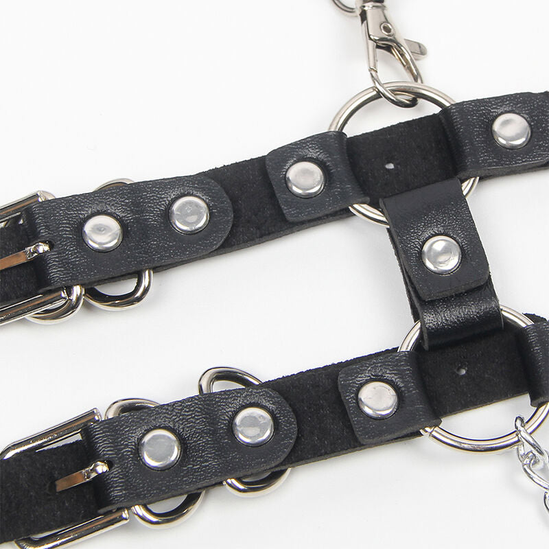 SUBBLIME - HARNESS MIT RIEMEN UND KETTE ??DETAILS EINE GRÖSSE – BDSM-Zubehör Bild 8