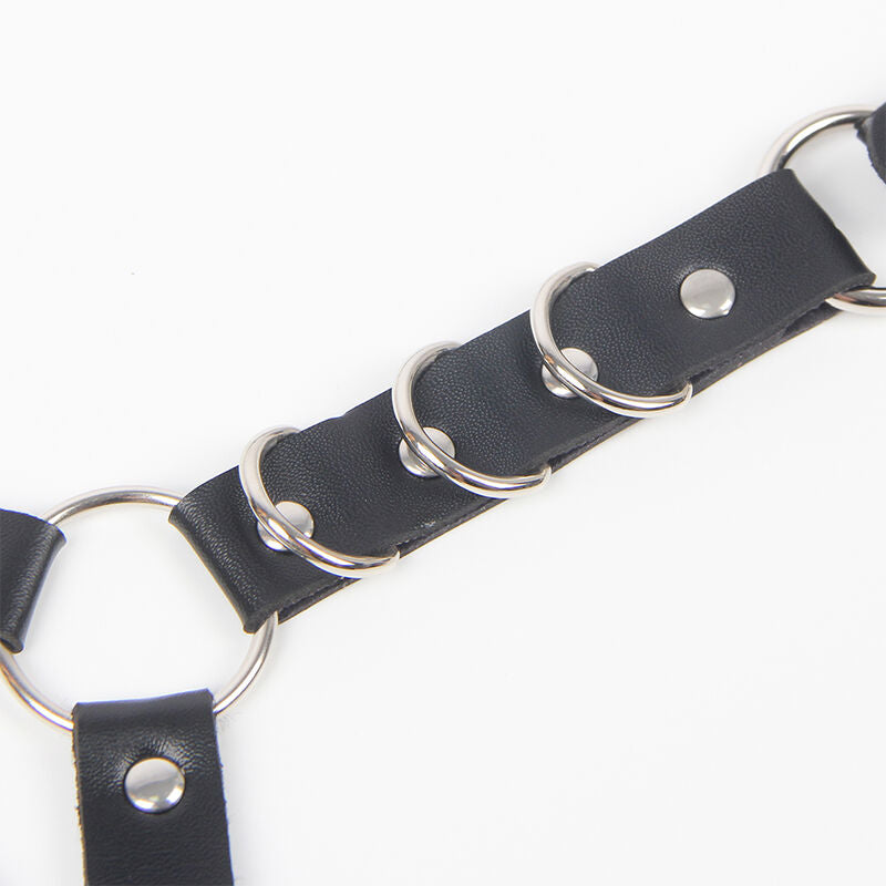 SUBBLIME - GÜRTEL UND STRUMPFBAND MIT RINGEN UND KETTE DETAIL EINE GRÖSSE – Strümpfe Bild 7
