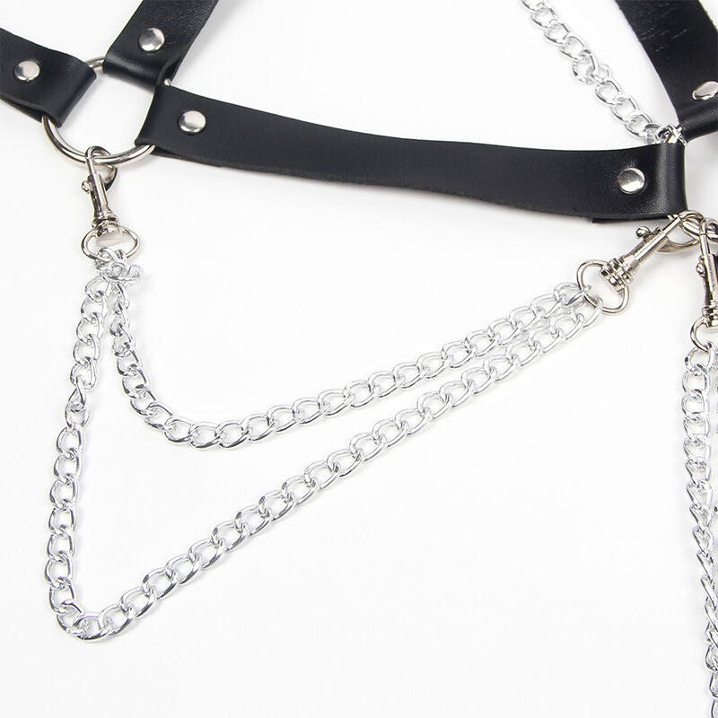 SUBBLIME - HARNESS-BH MIT KETTENDETAIL, EINE GRÖSSE hochwertige Produktabbildung