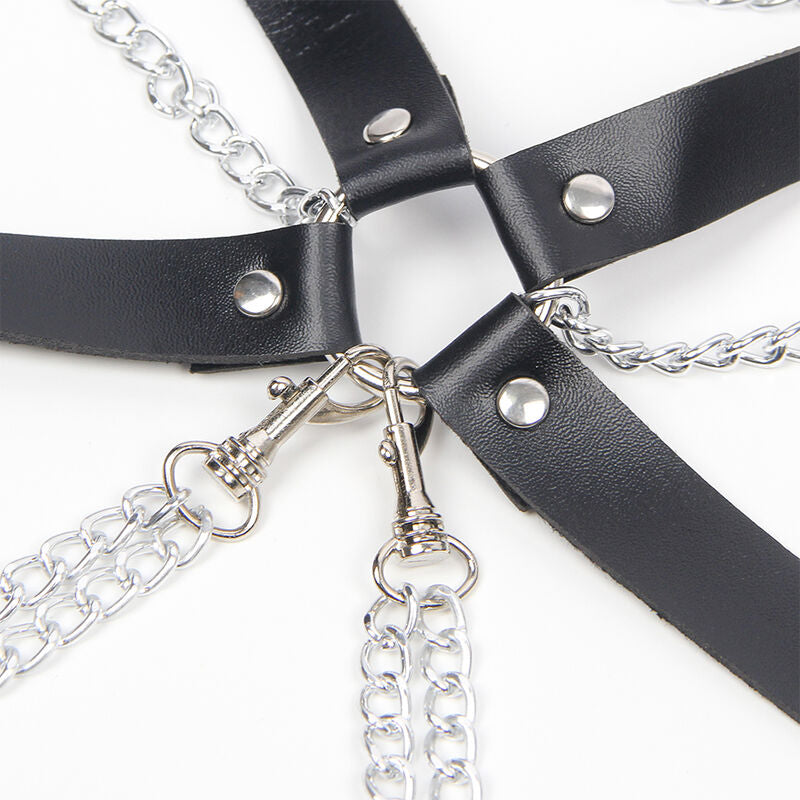 SUBBLIME - HARNESS-BH MIT KETTENDETAIL, EINE GRÖSSE für sinnliche Momente