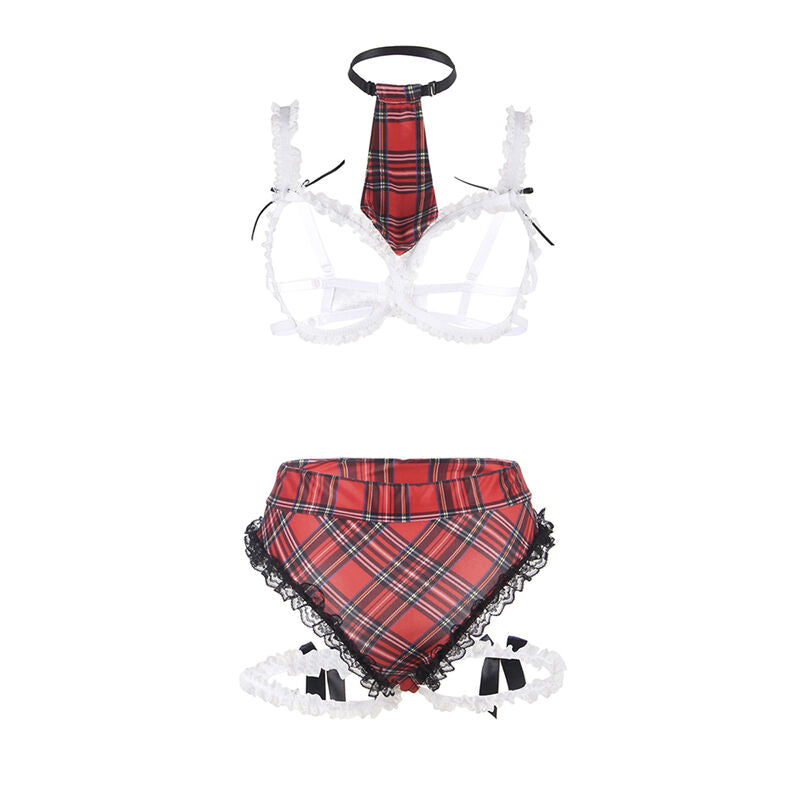 SUBBLIME - SEXY SCHULMDCHEN KOSTÜM MIT BH L/XL hochwertige Produktabbildung