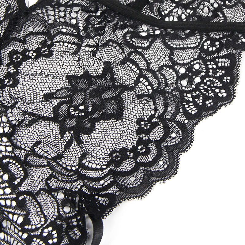 SUBBLIME - SPITZENBODY POLIZEIKOSTÜM SCHWARZ L/XL – Dessous-Body Bild 11
