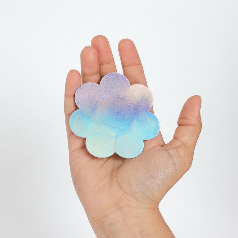 SECRET PLAY WOW TITTEN – Holographische Blumen-Nippelabdeckungen – Brust-Accessoire Bild 4