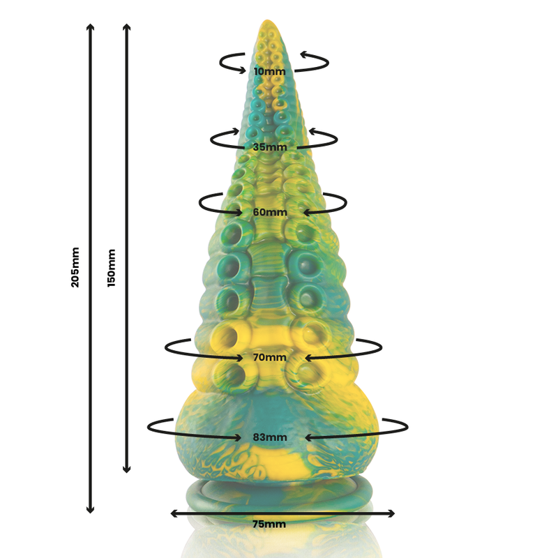 EPIC - CETUS GRÜNER TENTAKEL-DILDO, GROSSE GRÖSSE – Dildo Bild 3