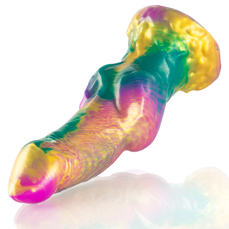 EPIC - IRIS DILDO MIT REGENBOGENFARBENEN HODEN DER VERGNÜGUNG – Dildo Bild 5
