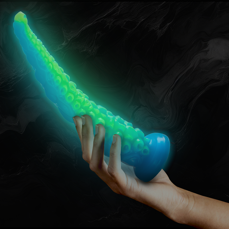 EPIC - SCYLLA FLUORESZIERENDER DÜNNER TENTAKEL-DILDO, GROSSE GRÖSSE – Dildo Bild 13