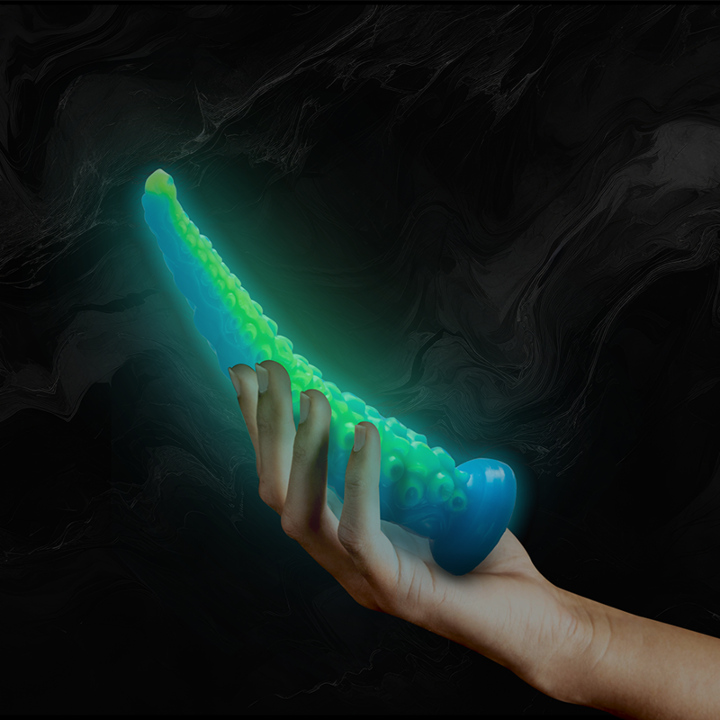 EPIC - SCYLLA FLUORESZIERENDER DÜNNER TENTAKEL-DILDO, KLEINE GRÖSSE – Dildo Bild 15