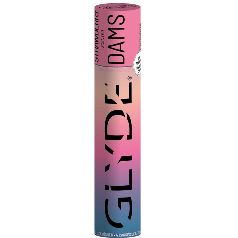 SHEER GLYDE Dams Laminas Latex Oralsex Erdbeere – 4 Einheiten – BDSM-Zubehör Bild 2