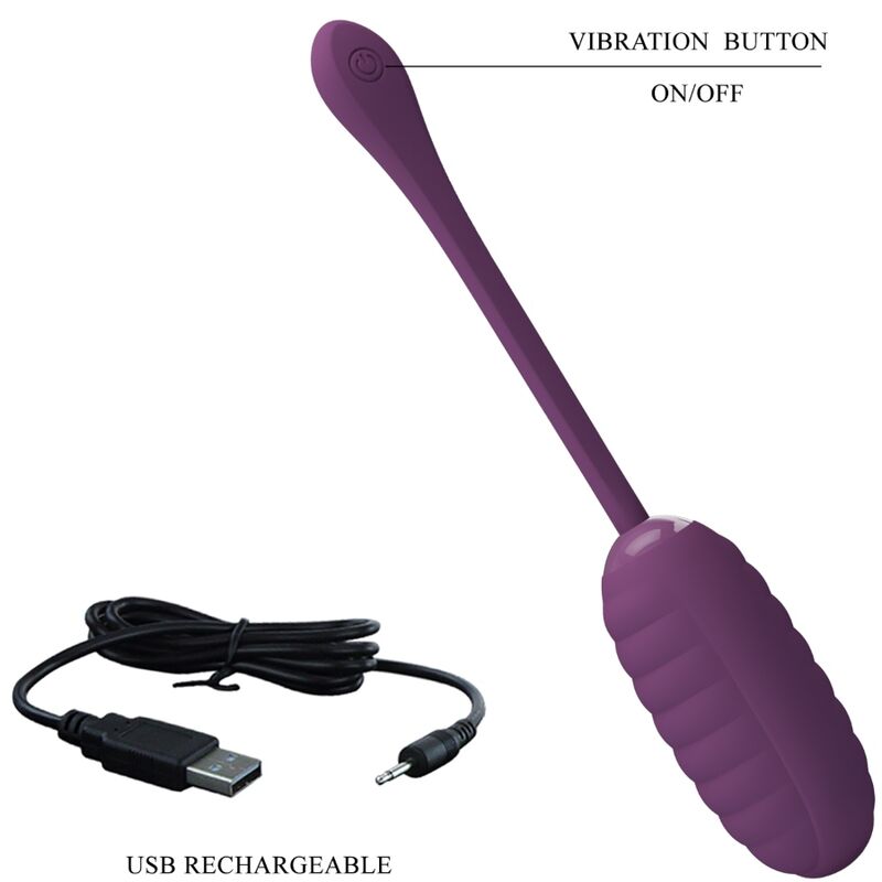 PRETTY LOVE - CASPER LILA WIEDERAUFLADBARES VIBRIERENDES EI – Vibrator Bild 9