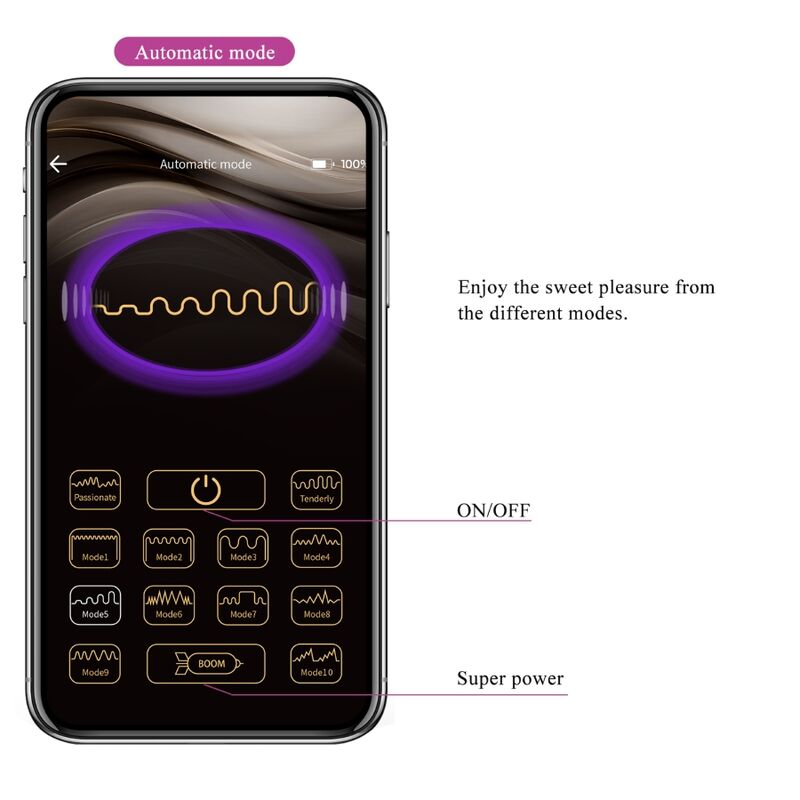 PRETTY LOVE - CASPER LILA WIEDERAUFLADBARES VIBRIERENDES EI – Vibrator Bild 25