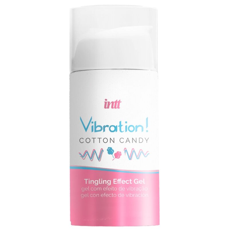 INTT - KRAFTVOLLES INTIMULATIONS-ZUCKERWATTE-FLÜSSIGE VIBRATOR-GEL 15 ML für geschmeidige intime Momente