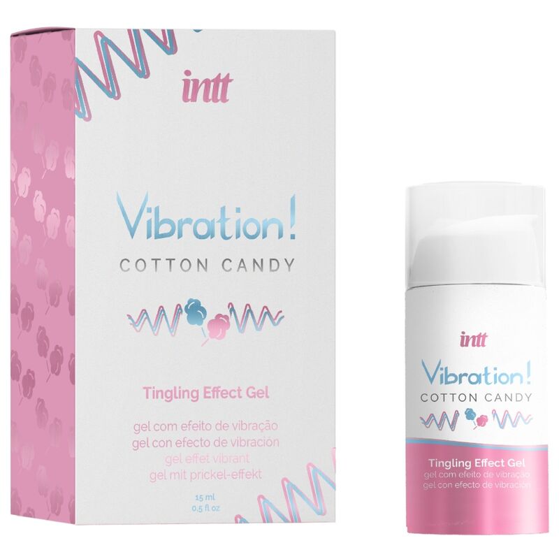 INTT - KRAFTVOLLES INTIMULATIONS-ZUCKERWATTE-FLÜSSIGE VIBRATOR-GEL 15 ML bei Secret Pulse im Erotikshop