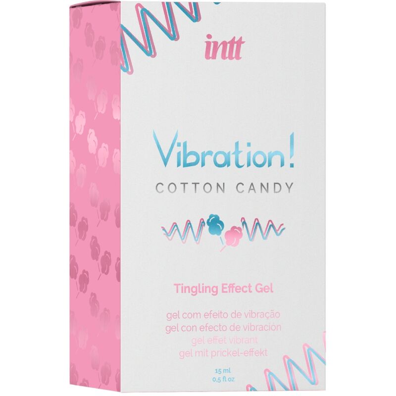 INTT - KRAFTVOLLES INTIMULATIONS-ZUCKERWATTE-FLÜSSIGE VIBRATOR-GEL 15 ML für Komfort und sinnliche Anwendung