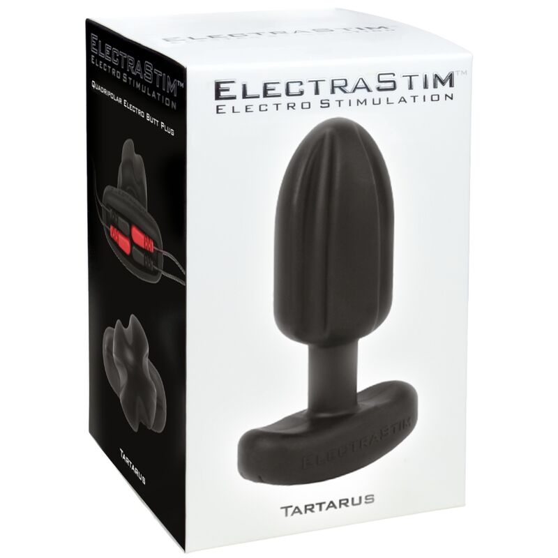 ELECTRASTIM Tartarus Anal Plug Quadripolar Silikon Schwarz – Elektro-Analstimulation – Analplug Bild 11