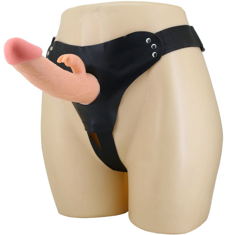 PRETTY LOVE - MAVIS HARNESS UNIVERSAL SLIP MIT DILDO 19 CM NATUR – Dildo Bild 1
