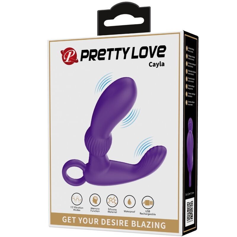 PRETTY LOVE - CAYLA ANALVIBRATOR-MASSAGER LILA – Anal-Toy Bild 18