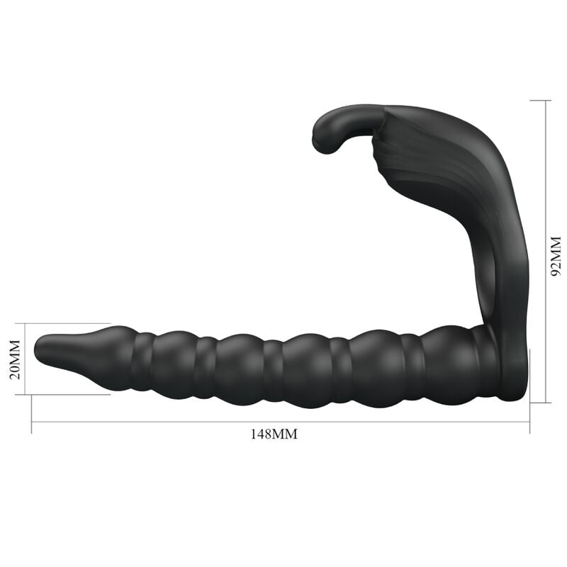 PRETTY LOVE - BLACKNEY PENISRINGE MIT VIBRATOR-PLUG – Penisring Bild 10