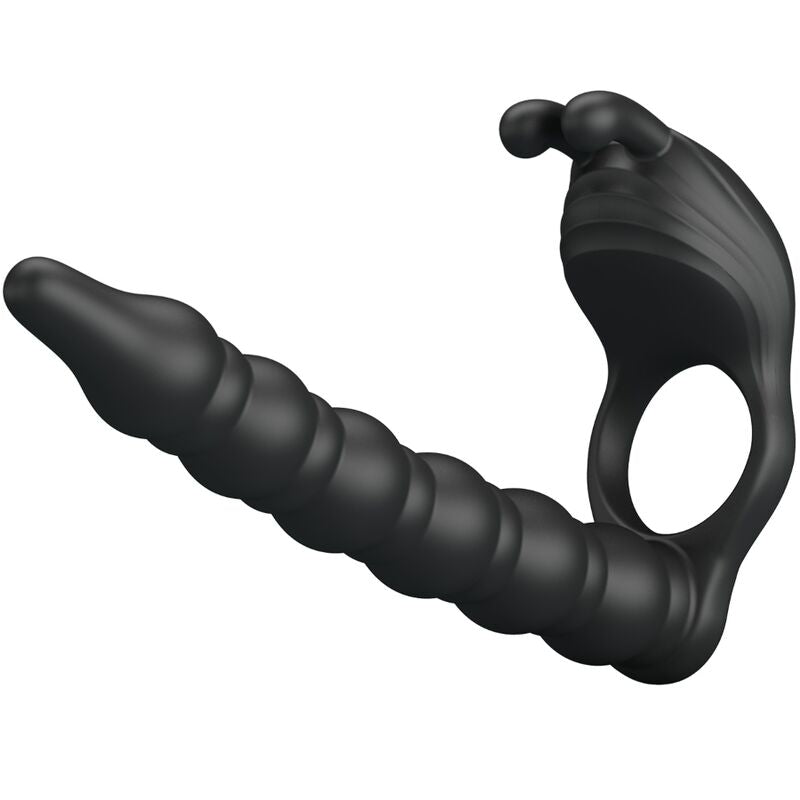 PRETTY LOVE - BLACKNEY PENISRINGE MIT VIBRATOR-PLUG – Penisring Bild 8