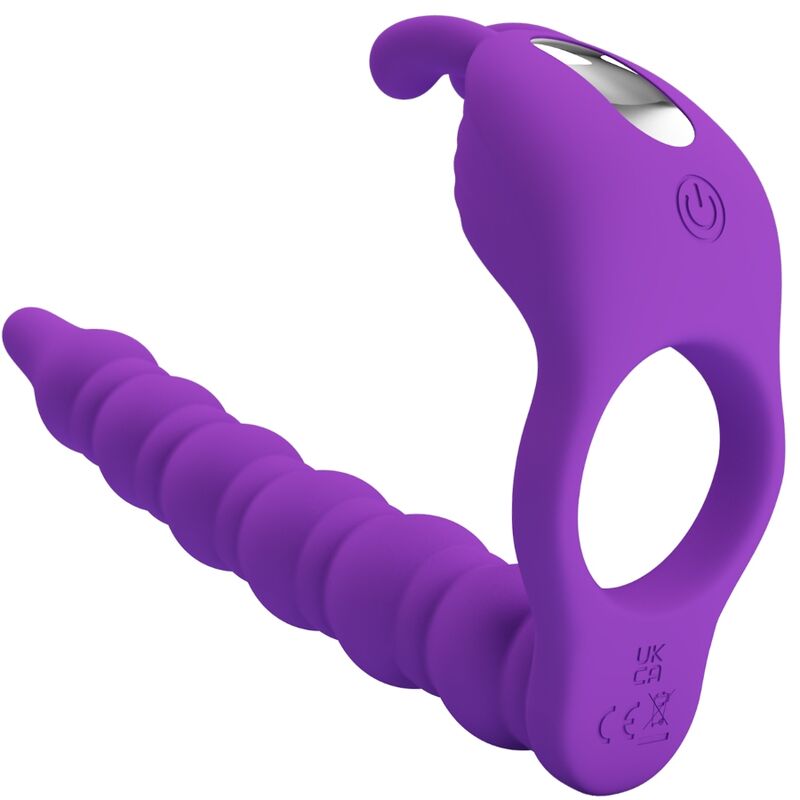 PRETTY LOVE - BLACKNEY PENISRINGE MIT VIBRATOR-PLUG – Penisring Bild 1