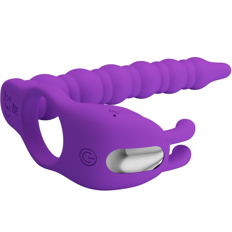 PRETTY LOVE - BLACKNEY PENISRINGE MIT VIBRATOR-PLUG – Penisring Bild 6