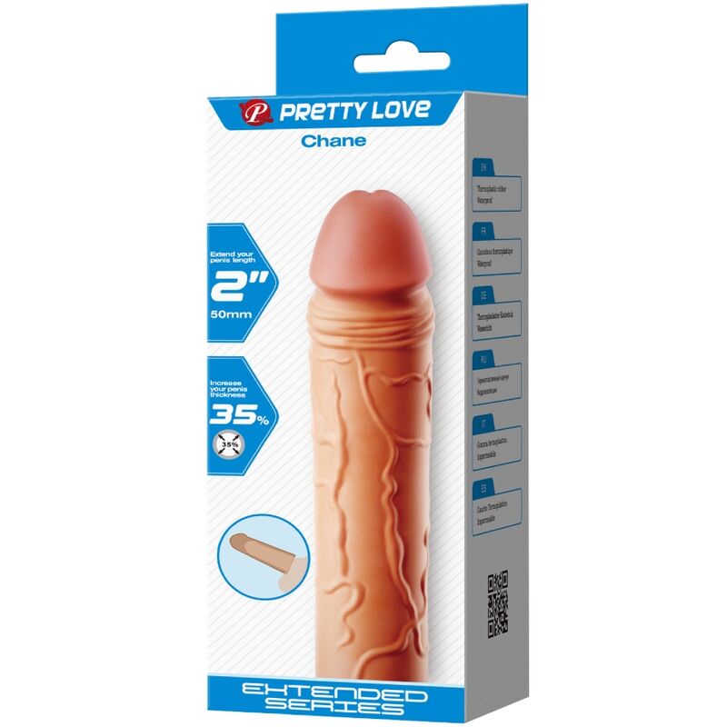 PRETTY LOVE - CHANE PENIS EXTENDER COVER FLEISCH – Penis-Extender Bild 10
