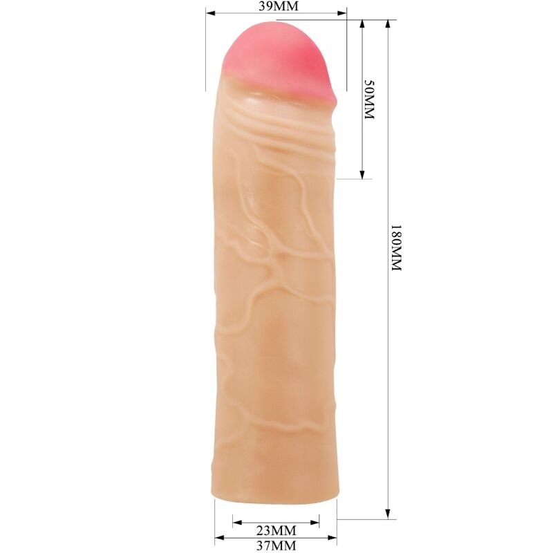 PRETTY LOVE - CHANE PENIS EXTENDER COVER FLEISCH – Penis-Extender Bild 8