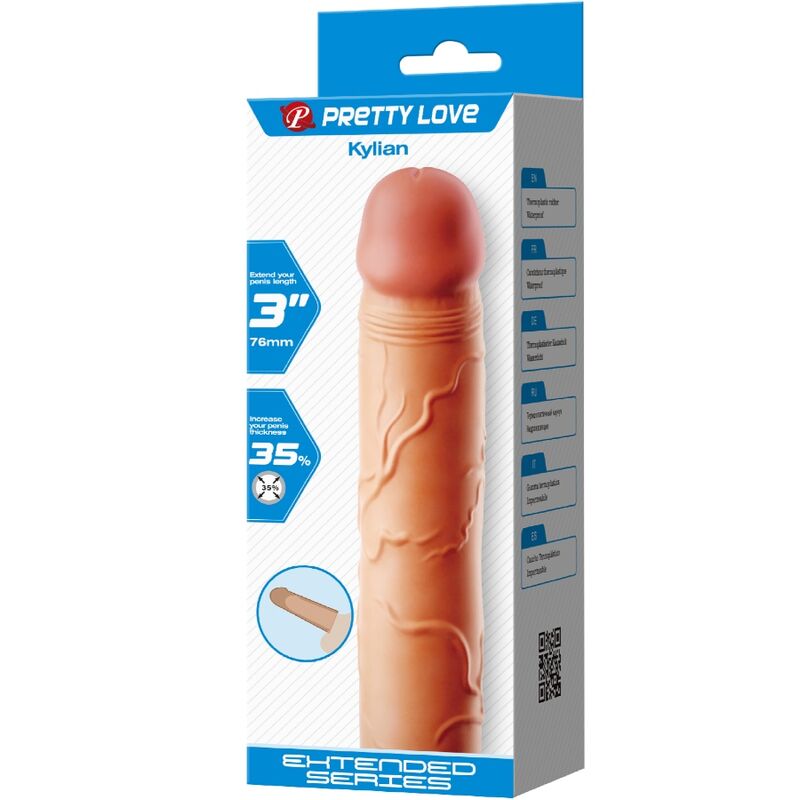 PRETTY LOVE - KYLIAN EXTENSIONING STIMULATING PENSE COVER – Penishülle Bild 11